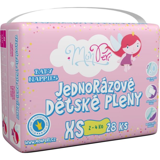 MonPeri Klasik Size XS еднократни пелени 2-4 kg 28 бр.