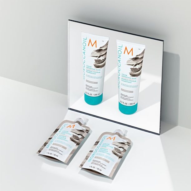 Moroccanoil Color Depositing нежна подхранваща маска без перманентни цветови пигменти Platinum 200 мл. на ниска цена