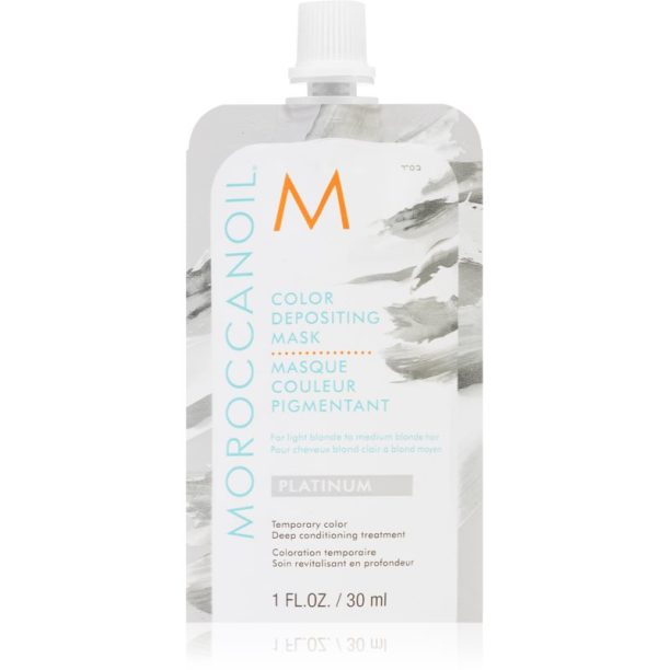 Moroccanoil Color Depositing нежна подхранваща маска без перманентни цветови пигменти Platinum 30 мл. на ниска цена