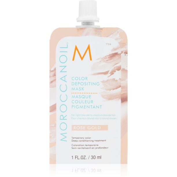 Moroccanoil Color Depositing нежна подхранваща маска без перманентни цветови пигменти Rose Gold 30 мл. на ниска цена