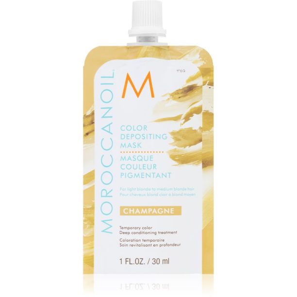 Moroccanoil Color Depositing нежна подхранваща маска без перманентни цветови пигменти Sparkling Wine 30 мл.