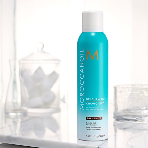 сух шампоан за тъмна коса Moroccanoil