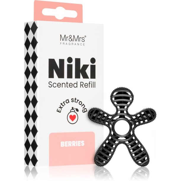 Mr & Mrs Fragrance Niki Berries aроматизатор за автомобил резервен пълнител 1 бр. на ниска цена