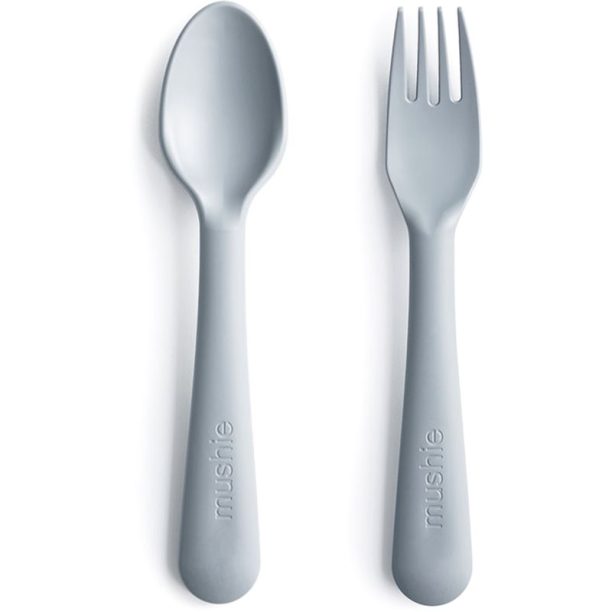 Mushie Fork and Spoon Set прибор Cloud 2 бр.