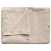 Mushie Knitted Pointelle Baby Blanket плетени одеяла за деца Off White 80 x 100cm 1 бр.