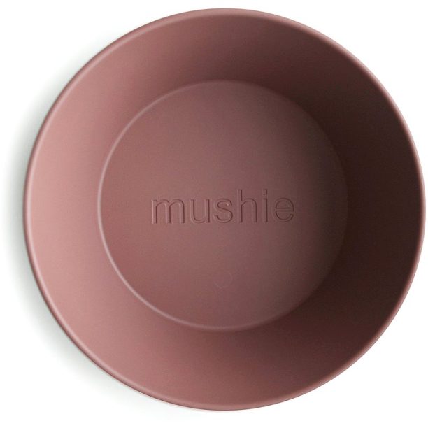 Mushie Round Dinnerware Bowl купичка Woodchuck 2 бр. на ниска цена