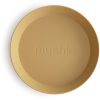 Mushie Round Dinnerware Plates чиния Mustard 2 бр.