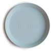 Mushie Round Dinnerware Plates чиния Powder Blue 2 бр. на ниска цена