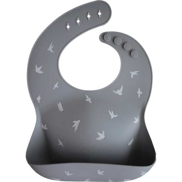 Mushie Silicone Baby Bib лигавник Seagulls 1 бр.