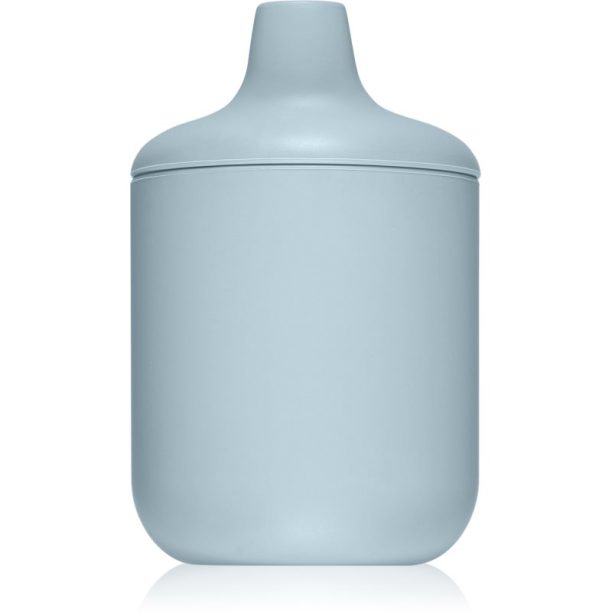 Mushie Silicone Sippy Cup чаша Powder-blue 175 мл.