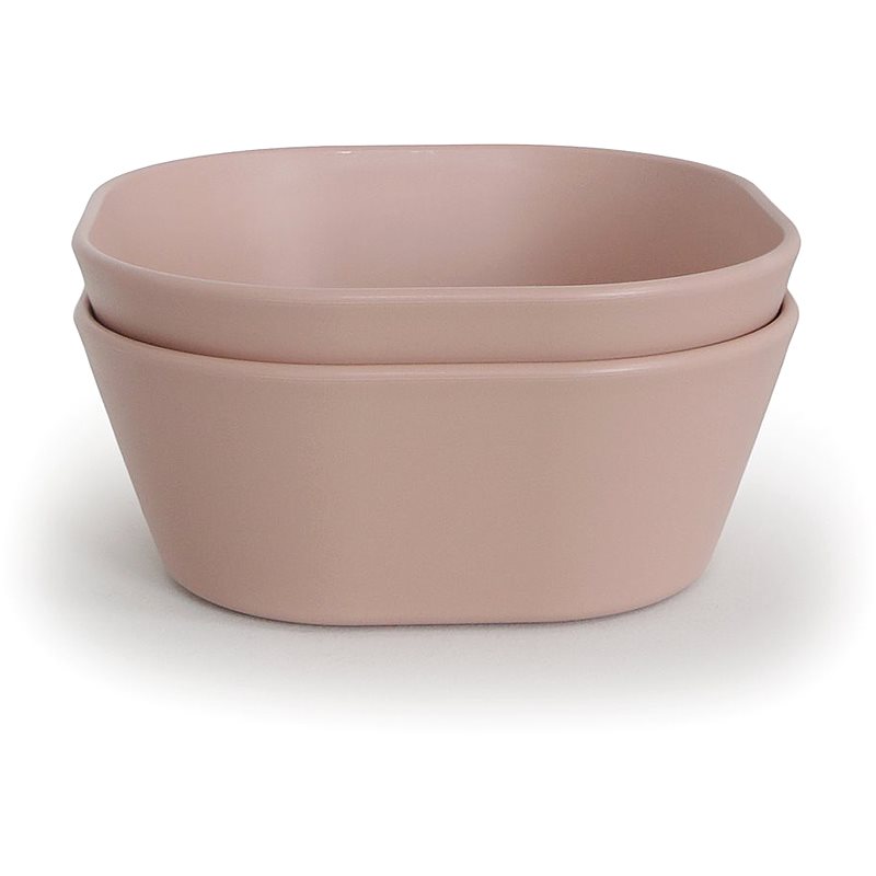 Mushie Square Dinnerware Bowl купичка Blush 2 бр. на ниска цена