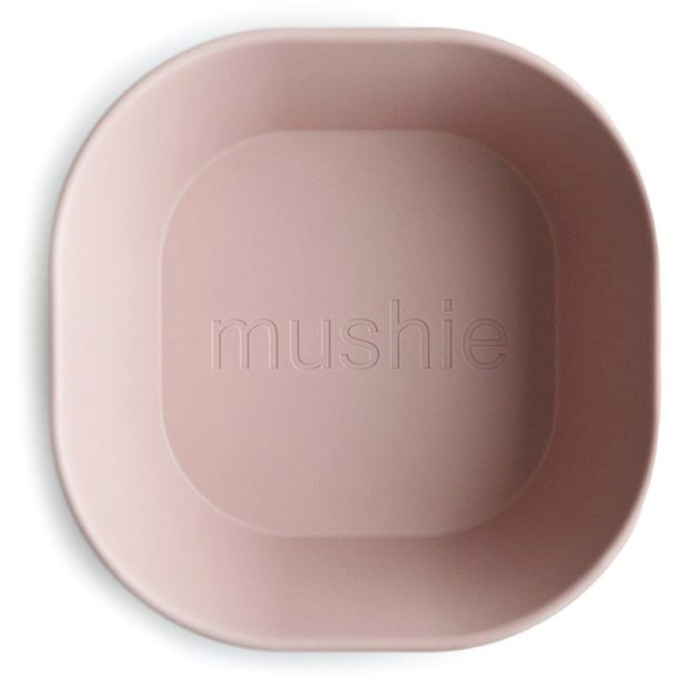 Mushie Square Dinnerware Bowl купичка Blush 2 бр.