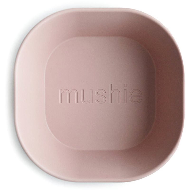 Mushie Square Dinnerware Bowl купичка Blush 2 бр.