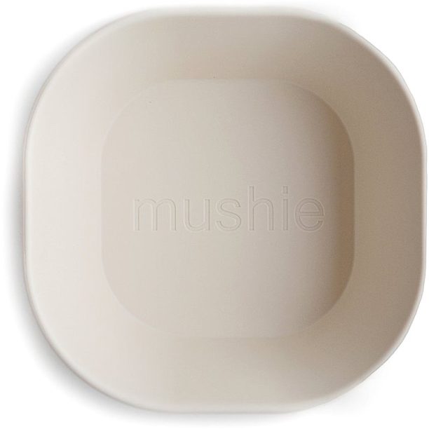 Mushie Square Dinnerware Bowl купичка Ivory 2 бр. на ниска цена