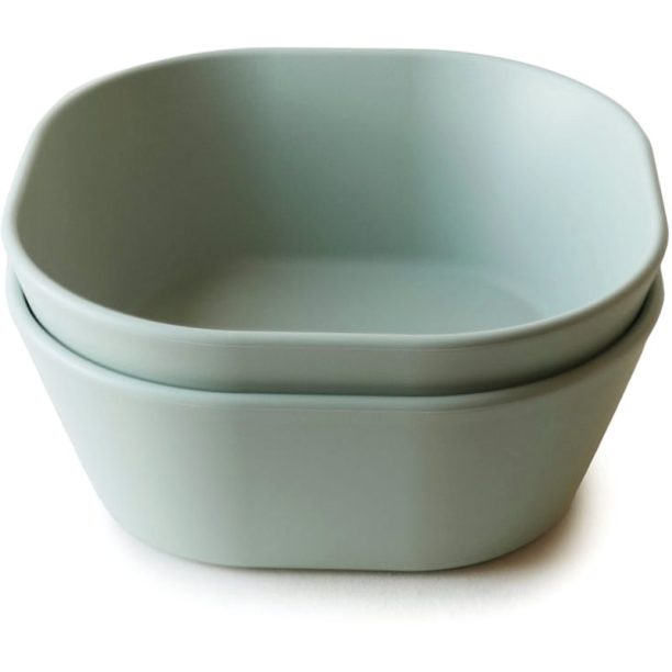 Mushie Square Dinnerware Bowl купичка Sage 2 бр. на ниска цена