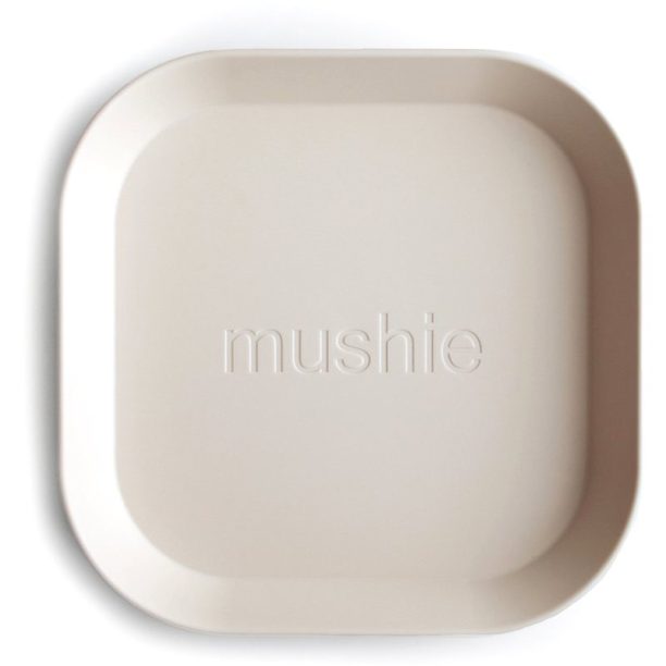 Mushie Square Dinnerware Plates чиния Ivory 2 бр. на ниска цена