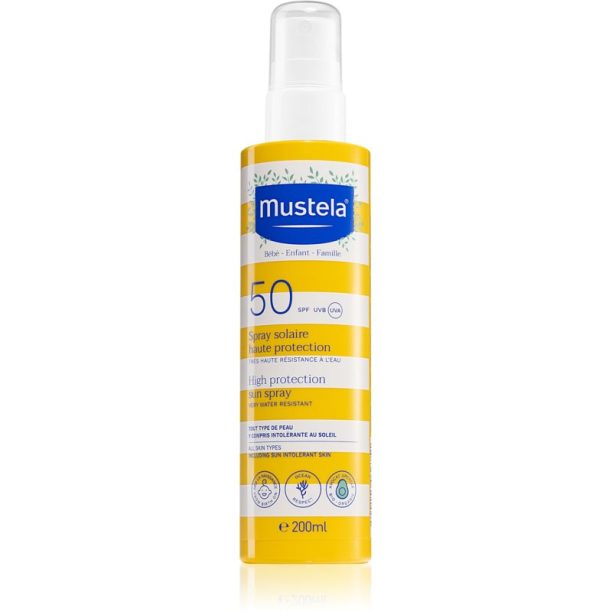 Mustela Family High Protection Sun Spray слънцезащитно мляко в спрей SPF 50+ 200 мл.