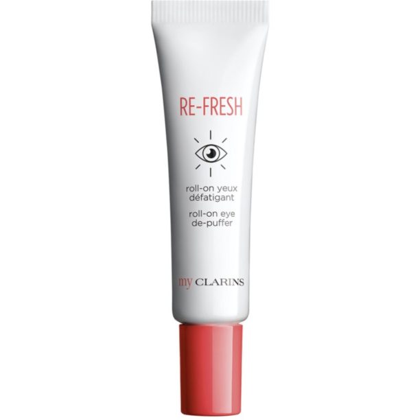 My Clarins Re-Fresh Roll-On Eye De-Puffer гел за околоочната зона против отоци и тъмни кръгове за освежаване и хидратация 15 мл. на ниска цена