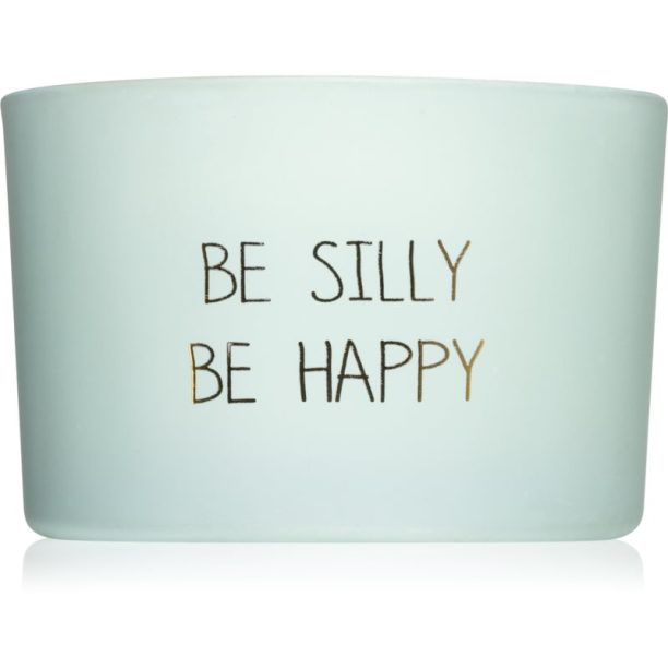 My Flame Minty Bamboo Be Silly Be Happy ароматна свещ с дървен фитил 7x5 см