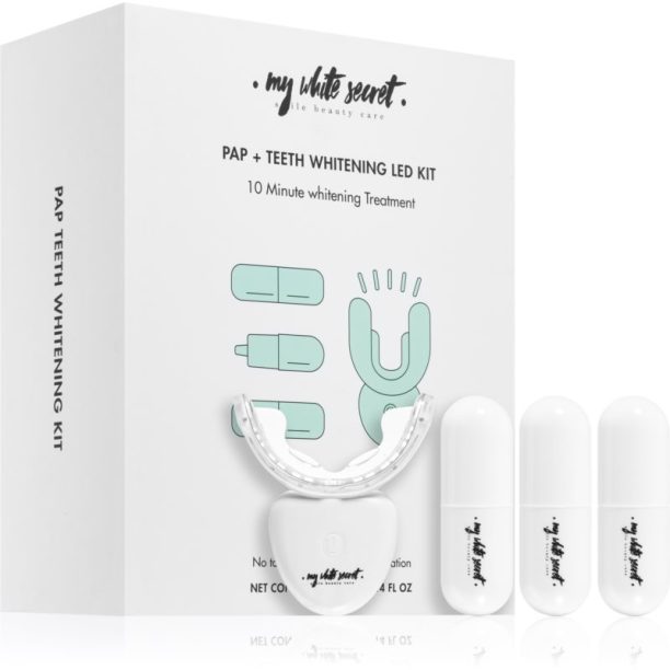 My White Secret PAP+ Teeth Whitening LED Kit комплект за избелване на зъби