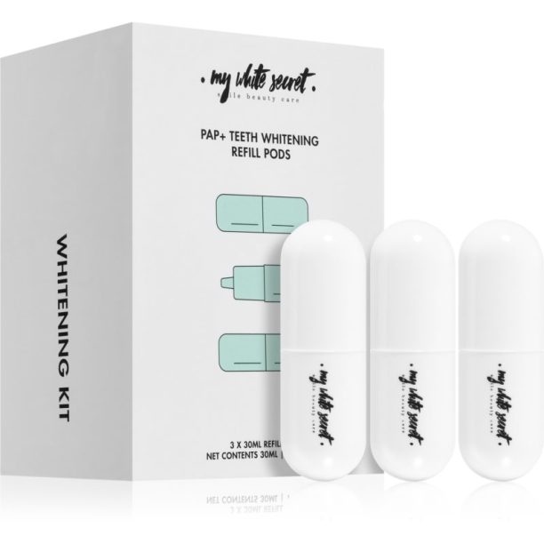 My White Secret PAP+ Teeth Whitening Refill Pods избелващ активиращ гел пълнител 3x10 мл.