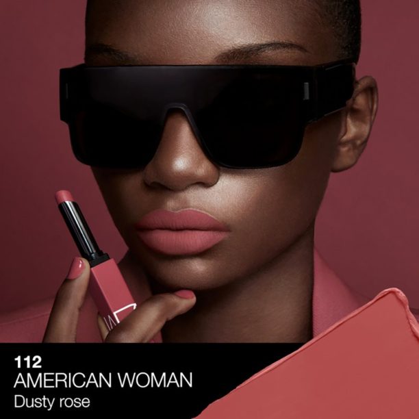 NARS POWERMATTE LIPSTICK дълготрайно червило с матиращ ефект цвят American Woman 1