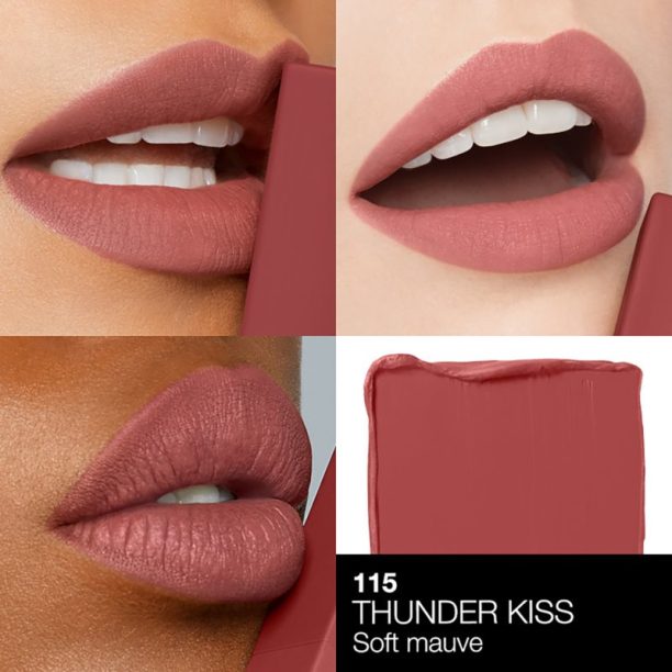 NARS POWERMATTE LIPSTICK дълготрайно червило с матиращ ефект цвят Thunder Kiss 1