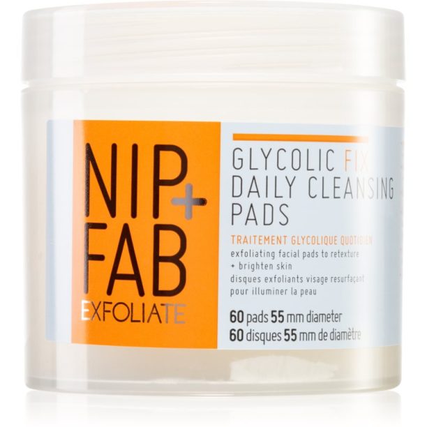 NIP+FAB Glycolic Fix почистващи тампони 60 бр. на ниска цена