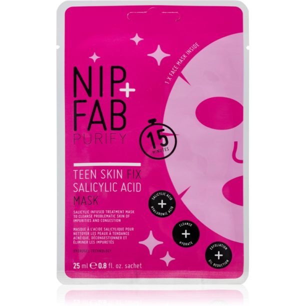 NIP+FAB Salicylic Fix платнена маска за лице 10 гр.