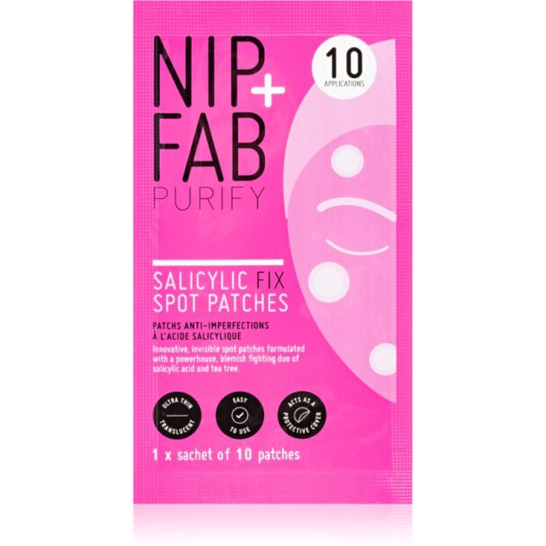 NIP+FAB Salicylic Fix почистващи лентички за лице 10 бр. на ниска цена