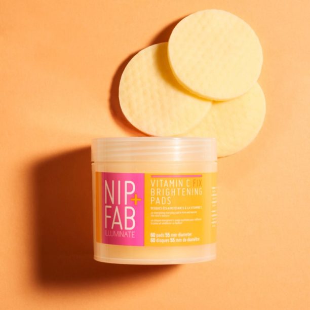 NIP+FAB Vitamin C Fix почистващи тампони за озаряване на лицето 60 бр. купи на топ цена