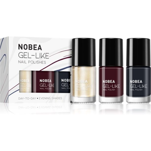 NOBEA Day-to-Day Best of Nude Nails Set комплект лак за нокти Evening Shades на ниска цена