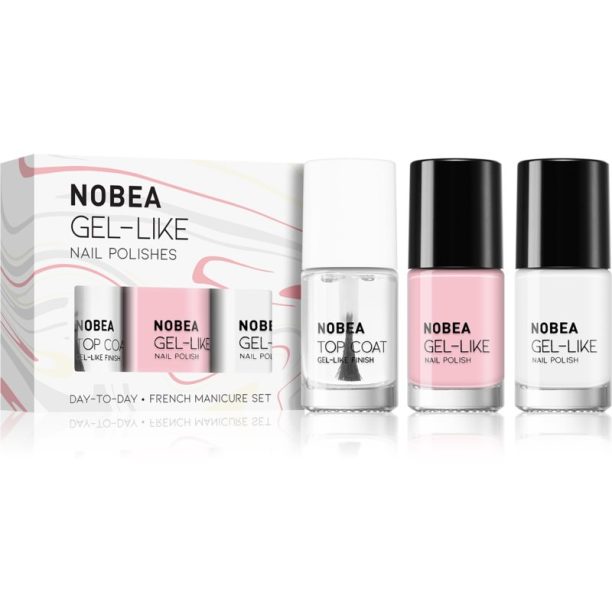 NOBEA Day-to-Day Coffee Time Set комплект лак за нокти French manicure set на ниска цена