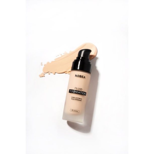 NOBEA Day-to-Day Fluid Foundation дълготраен фон дьо тен цвят 01 Light beige 28 мл. купи на топ цена