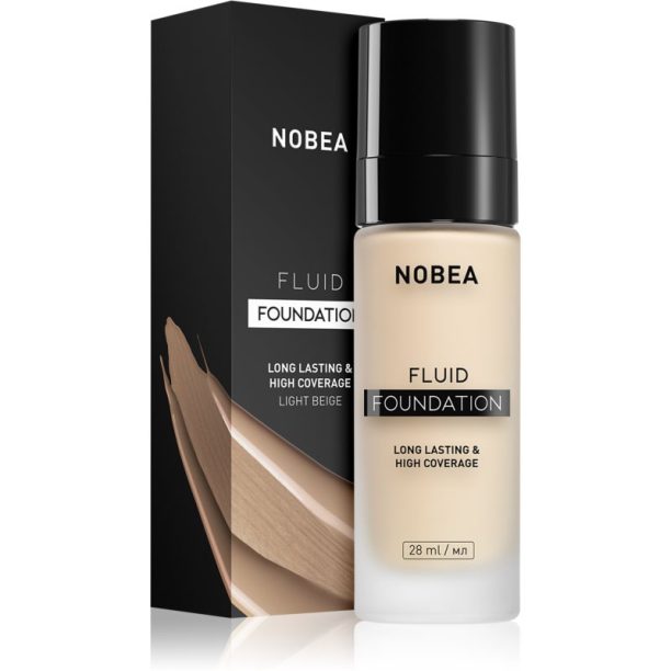 NOBEA Day-to-Day Fluid Foundation дълготраен фон дьо тен цвят 01 Light beige 28 мл. на ниска цена