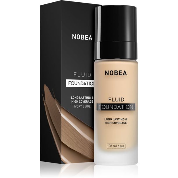 NOBEA Day-to-Day Fluid Foundation дълготраен фон дьо тен цвят 02 Ivory beige 28 мл. на ниска цена