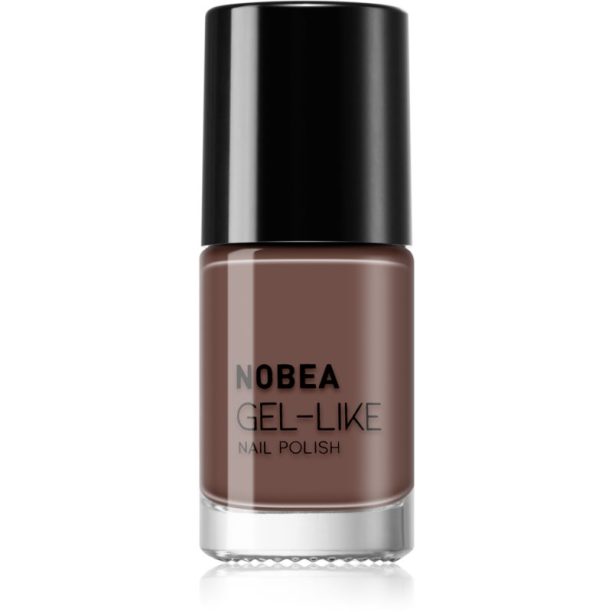 NOBEA Day-to-Day Gel-like Nail Polish лак за нокти с гел ефект цвят Dark mocha #N06 6 мл. на ниска цена