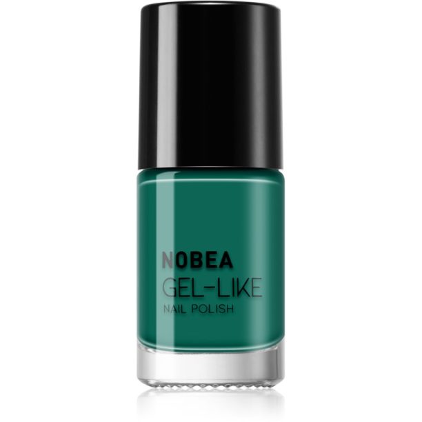 NOBEA Day-to-Day Gel-like Nail Polish лак за нокти с гел ефект цвят #N65 Emerald green 6 мл. на ниска цена