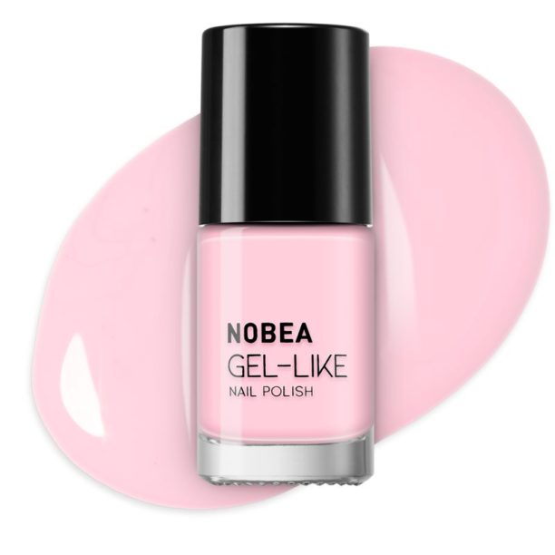 NOBEA Day-to-Day Gel-like Nail Polish лак за нокти с гел ефект цвят #N68 Pink cream 6 мл. купи на топ цена