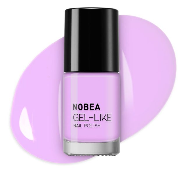 NOBEA Day-to-Day Gel-like Nail Polish лак за нокти с гел ефект цвят #N69 Sweet violet 6 мл. купи на топ цена