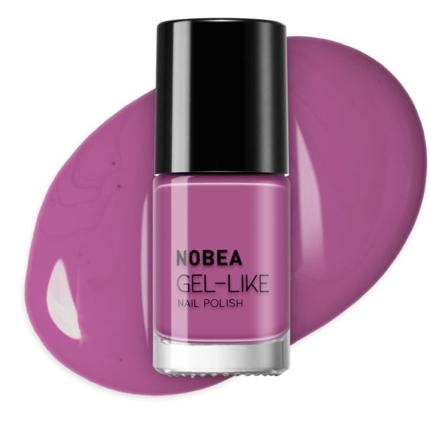 NOBEA Day-to-Day Gel-like Nail Polish лак за нокти с гел ефект цвят #N70 Pink orchid 6 мл. купи на топ цена