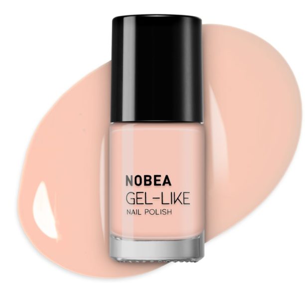 NOBEA Day-to-Day Gel-like Nail Polish лак за нокти с гел ефект цвят #N72 Nude beige 6 мл. купи на топ цена