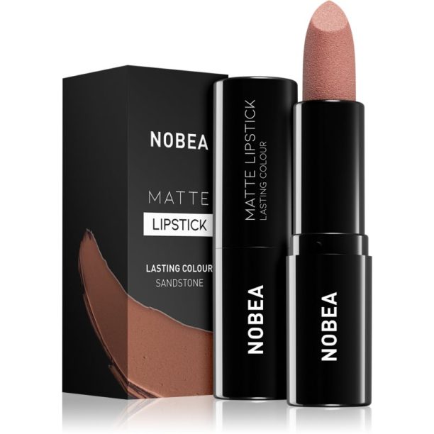 NOBEA Day-to-Day Matte Lipstick матиращо червило цвят Sandstone #M20 3 гр. на ниска цена