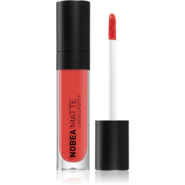 NOBEA Day-to-Day Matte Liquid Lipstick матиращо течно червило цвят Cranberry Red #M08 7 мл.