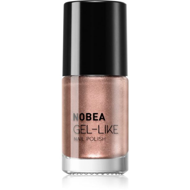 NOBEA Metal Gel-like Nail Polish лак за нокти с гел ефект цвят Brass N#76 6 мл.