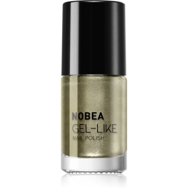 NOBEA Metal Gel-like Nail Polish лак за нокти с гел ефект цвят Olive green N#79 6 мл.