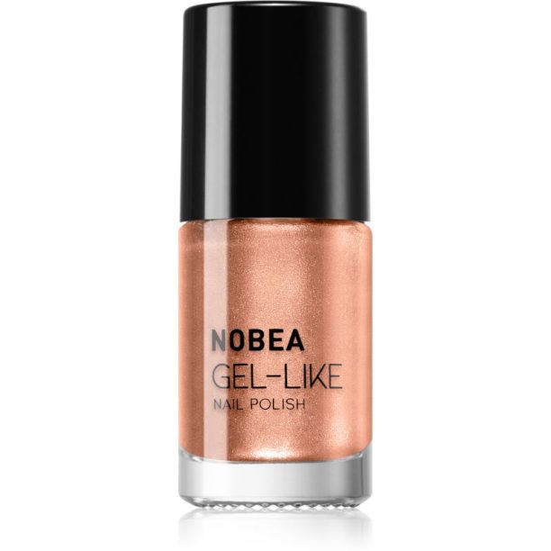 NOBEA Metal Gel-like Nail Polish лак за нокти с гел ефект цвят Orange blossom N#78 6 мл.