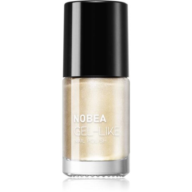 NOBEA Metal Gel-like Nail Polish лак за нокти с гел ефект цвят Pearl #N17 6 мл.