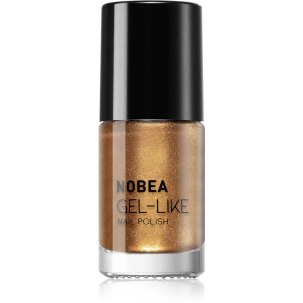 NOBEA Metal Gel-like Nail Polish лак за нокти с гел ефект цвят bronze #N41 6 мл.