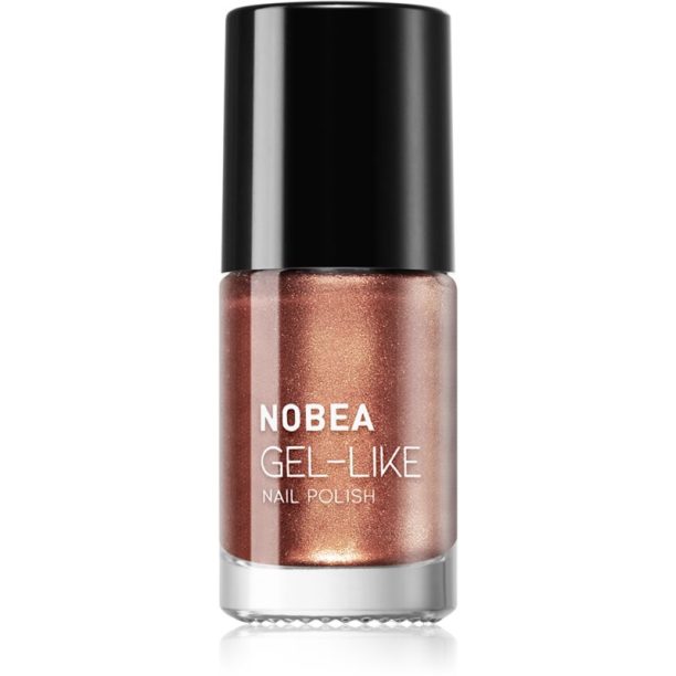 NOBEA Metal Gel-like Nail Polish лак за нокти с гел ефект цвят bronzed brown #N13 6 мл.